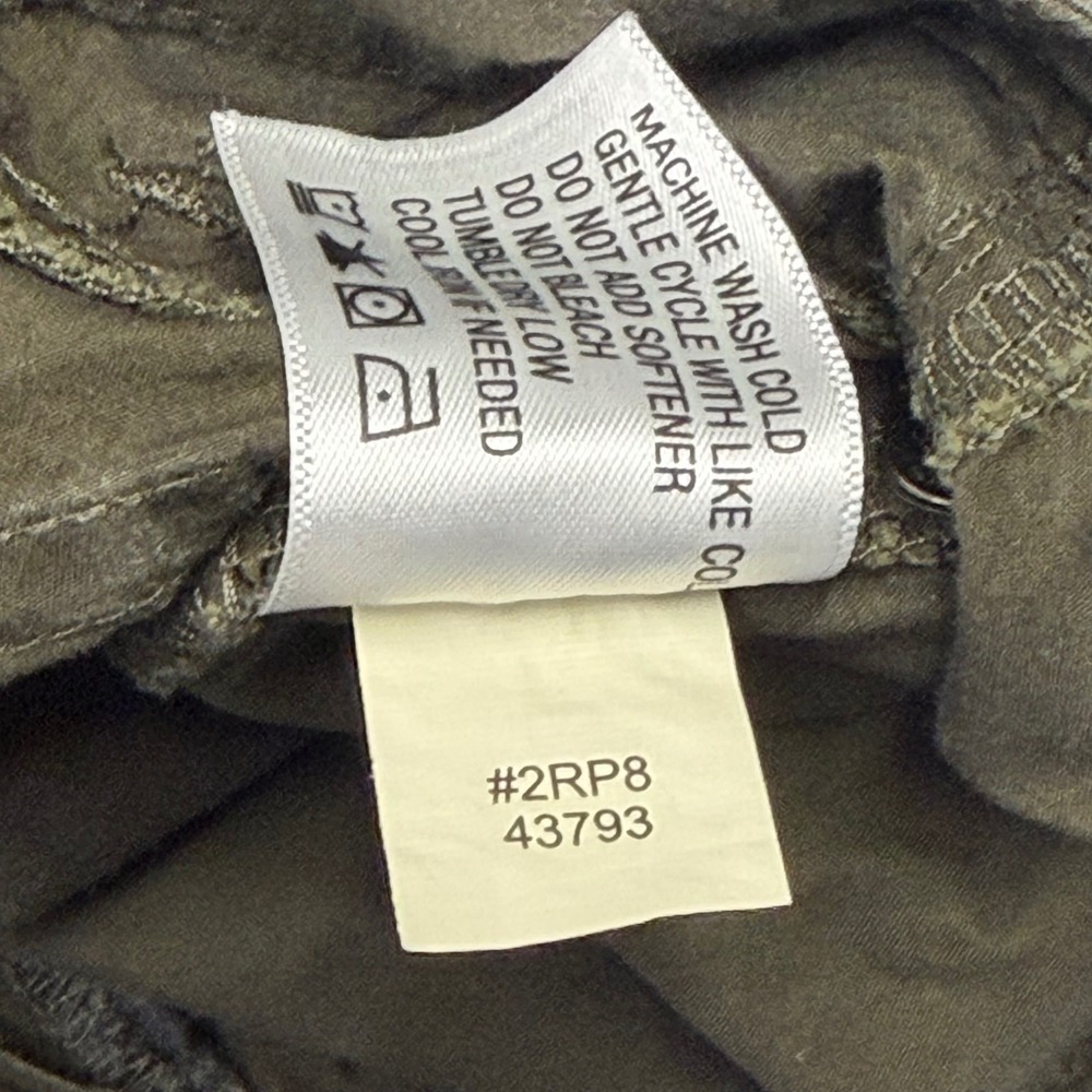 Orvis Cargo Pants Womens Straight Leg Olive Green Cotton Size 12 Travel Utility - Picture 6 of 9